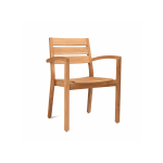 TEAK OUTDOOR HORIZZON STACKING CHAIR