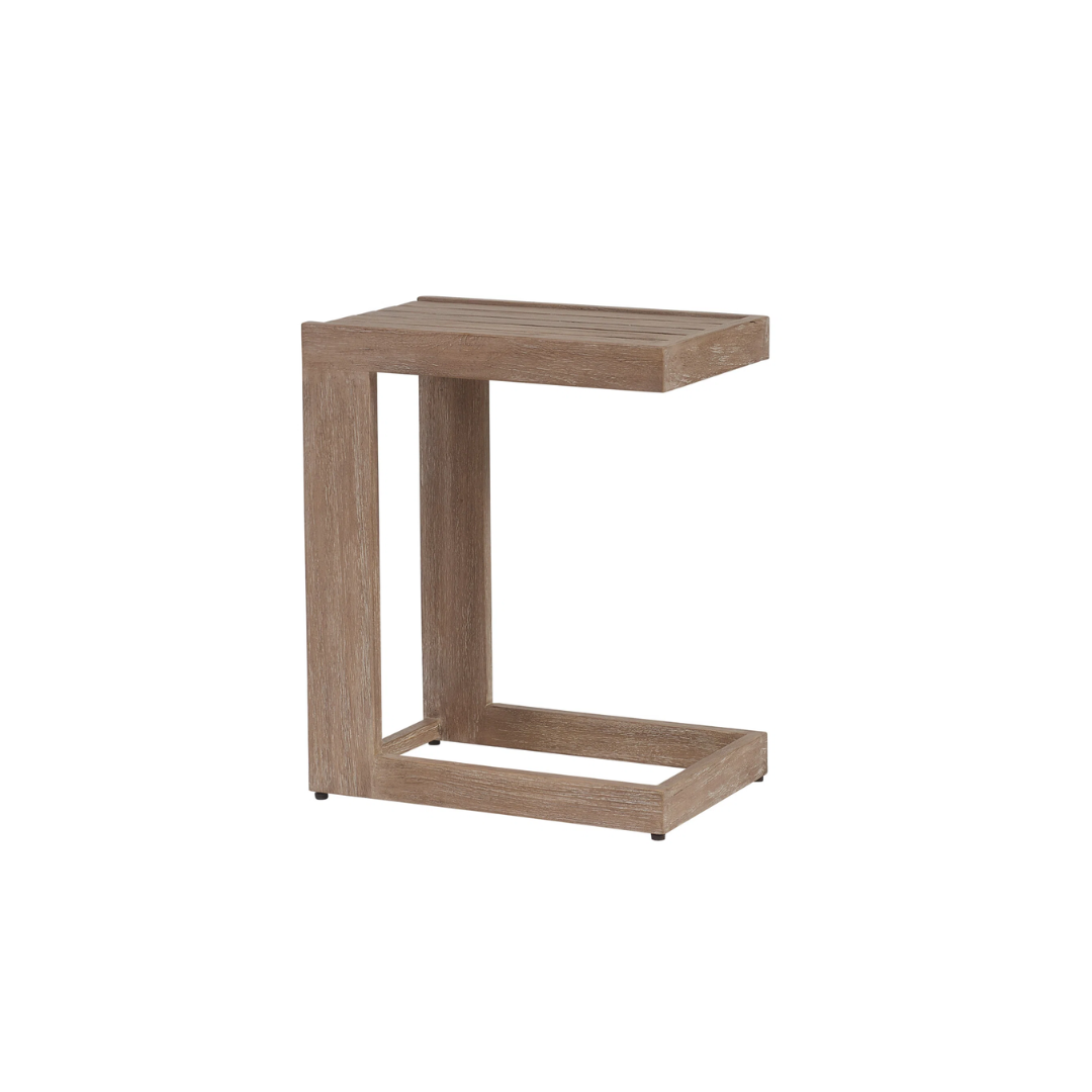 1-3-17.png TEAK OUTDOOR STILLWATER COVE DRINK PATIO SIDE TABLE - Image 1