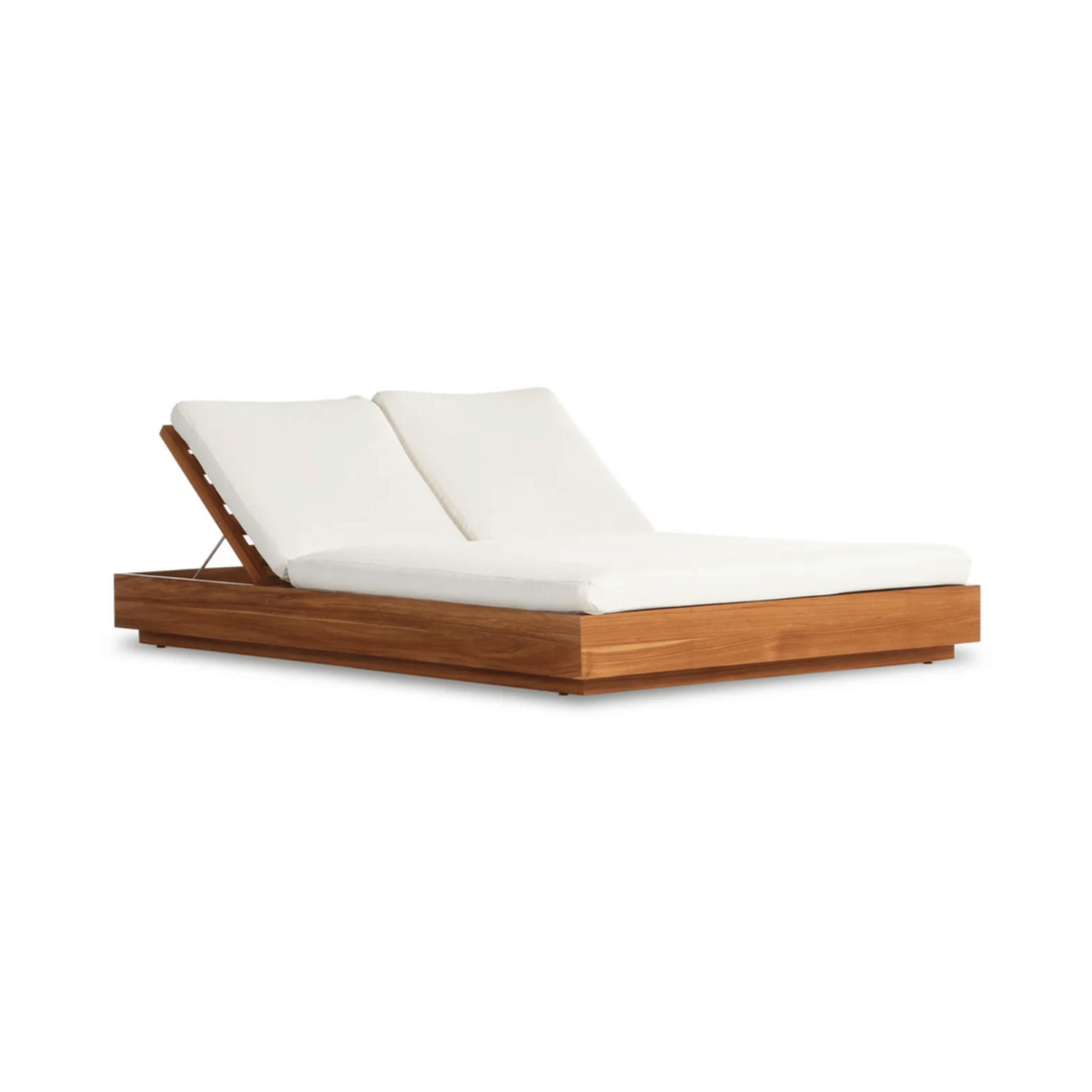 1-4-11.png TEAK OUTDOOR KUNTA CHAISE DOUBLE SUN LOUNGER - Image 1