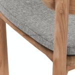 TEAK OUTDOOR ASTON DINING FIXED CHAIR - Image 3