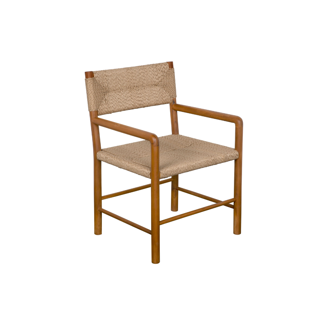 2-7-10.png TEAK FRANCO SYNTETIC RATTAN DINING CHAIRS - Image 1
