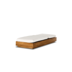 TEAK OUTDOOR KUNTA CHAISE SUN LOUNGER - Image 3
