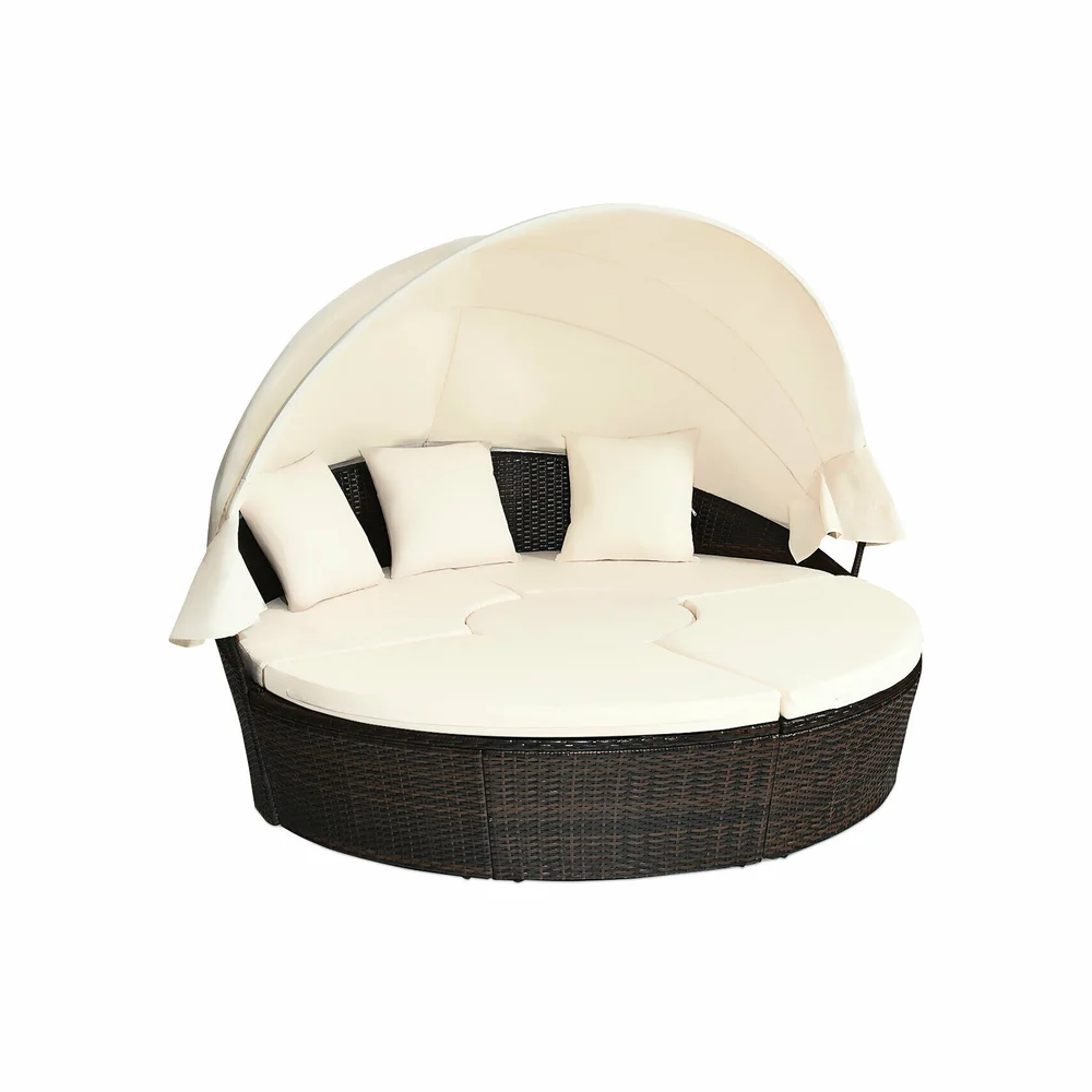 Daybed-Wicker.png OUTDOOR WICKER HAMISI DAYBED - Image 1
