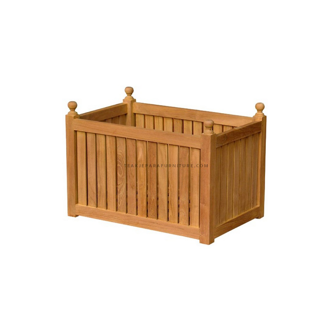 RECTANGULAR-PLANTER-BOX.jpg TEAK OUTDOOR RECTANGULAR PLANTER BOX - Image 1