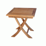 TEAK GARDEN FLIPTOP  SIDE TABLE